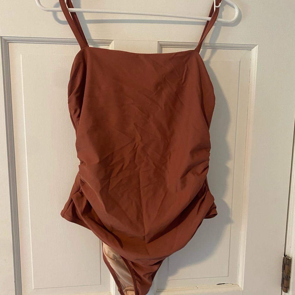 CUPSHE deep blush pink One-Piece Swimsuit. Medium